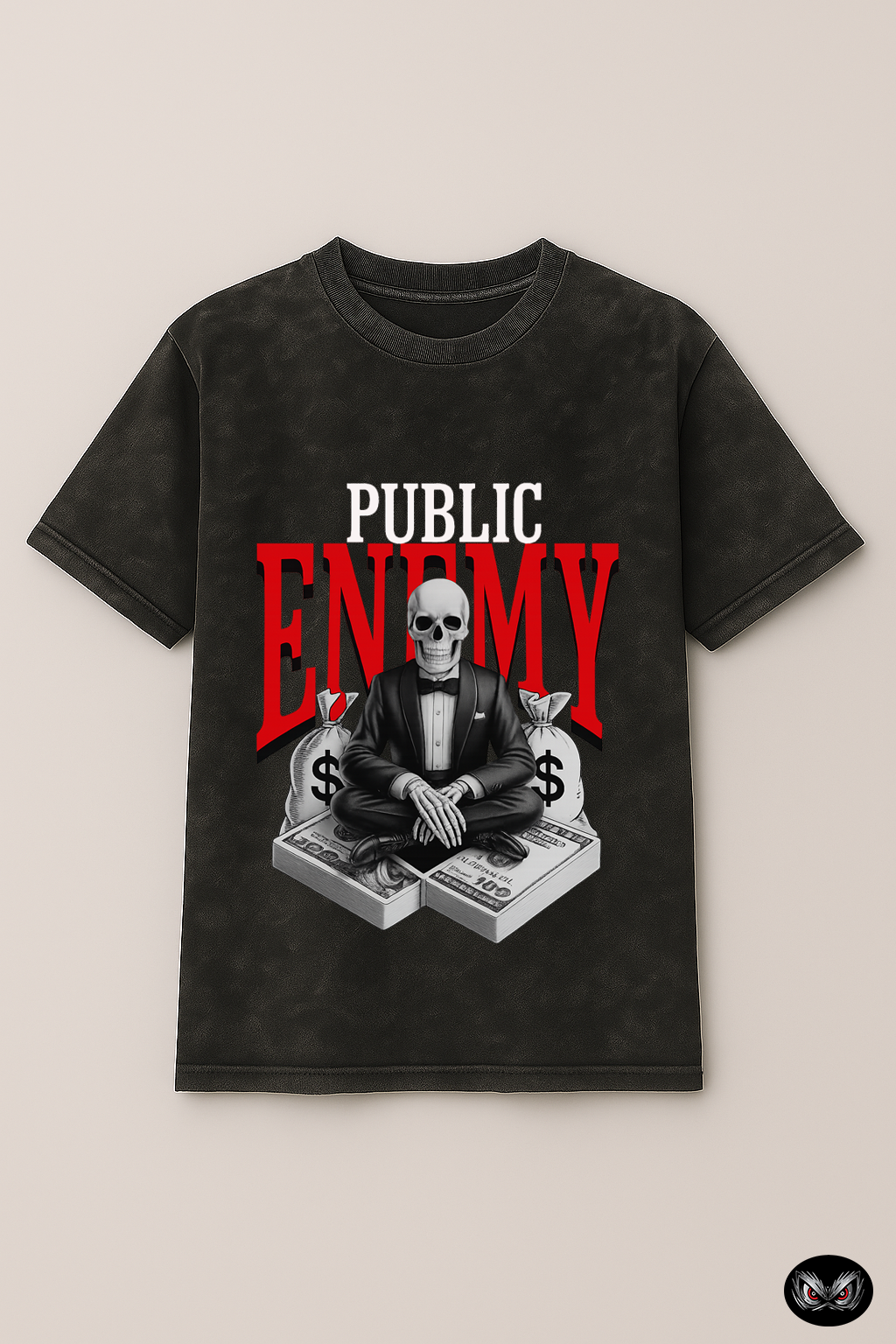 PUBLIC ENEMY - Acid wash black