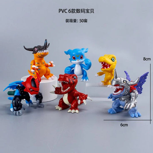 DIGIMON set of 6 - 8CM