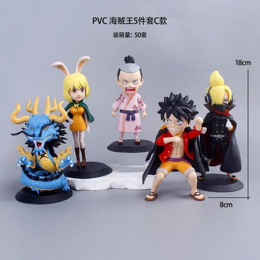 One Piece set of 5 - 18 CM