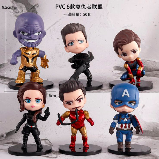 MARVEL set of 6 - 9.5 CM