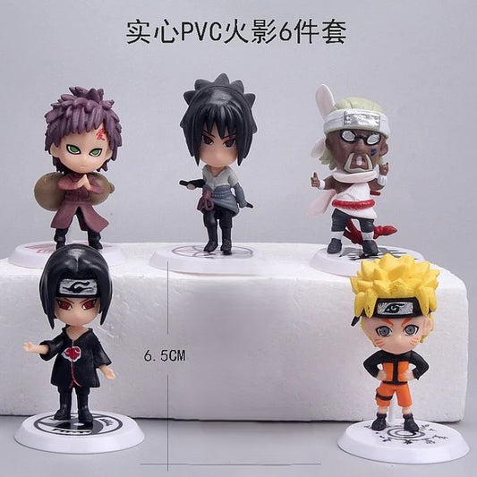 Naruto set of 5 mini figures